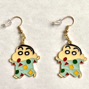 Simple shin chan earrings